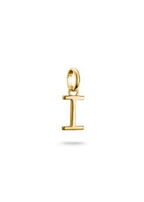 Thomas Sabo Damen Charm Buchstabe "Charm Alphabet/Buchstabe - Connect", I, gold, Silber 925, recycelt, Charms