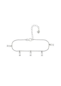 CAI CAÏ Damen Armband "925/- Sterling Silber rhodiniert Anhänger Zirkonia Baguette", 15 + 4cm, Silber 925 (Sterlingsilber), weiß, Silber 925