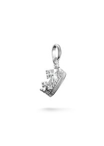 Thomas Sabo Damen Charm-Einhänger "Charm Krone mit Zirkonia - Connect, CC1247-051-14, CC1247-414-14", silber, Silber 925, recycelt, Charms, mit