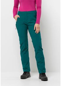 Jack Wolfskin Damen Trekkinghose "GLASTAL WINTER PANTS W", grün, Gr. 34, OBERSTOFF 91% POLYAMID, 9% ELASTHAN LINING 100% POLYESTER, Hosen