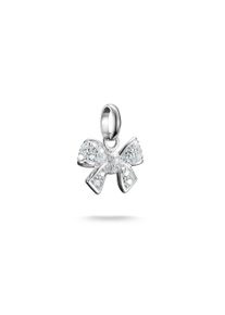 Thomas Sabo Damen Charm-Einhänger "Charm Romantische Schleife - Connect, CC1235-051-14", silber, Silber 925, recycelt, Charms, mit Zirkonia (synth.)