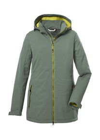 Killtec Damen Softshelljacke "KOW 8 WMN SFTSHLL JCKT", grau, sportlich, Gr. 48, Oberstoff: Oberseite: 92% Polyester, 8% Elasthan, Rückseite: 100%