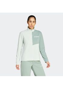 adidas terrex Damen Funktionsshirt "W MT HALFZ LS T", grün, sportlich, Gr. XL, Obermaterial: 100% Polyester, Shirts