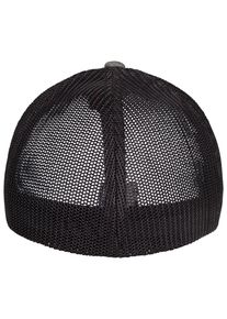Flexfit Damen Flex Cap "Flexfit Unisex Retro Trucker Melange Cap", grün, casual, Gr. S, unifarben, 97% Baumwolle, 3% Elasthan, Caps
