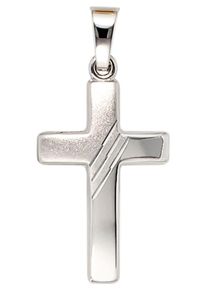 Jobo Damen Kreuz-Anhänger "Anhänger Kreuz", Weißgold 333, weiß, Weißgold 333, Schmuckanhänger, 333 Weißgold