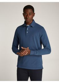 Tommy Hilfiger Herren Langarm-Poloshirt "1985 SLIM LS POLO", blau, Gr. XXXL, Obermaterial: 96% Baumwolle, 4% Elasthan, Shirts