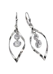 Vivance Damen Paar Ohrhänger "925 Silber Zirkonia", ONE-SIZE, Silber 925 (Sterlingsilber), weiß, Silber 925 (Sterlingsilber), Ohrringe