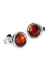 OSTSEE-SCHMUCK Damen Paar Ohrstecker "OSTSEE-SCHMUCK Ohrstecker Classic 5 mm Ohrstecker Classic 5 mm", 8mm rund, Silber 925 (Sterlingsilber), weiß,