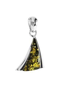 OSTSEE-SCHMUCK Damen Ketten-Anhänger "OSTSEE-SCHMUCK Anhänger Imke 25 mm Anhänger Imke 25 mm", 25 x 14mm, Silber 925 (Sterlingsilber), 1.9 g, weiß,