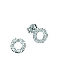 Vivance Damen Paar Ohrstecker "925 Silber rhodiniert Zirkonia", ONE-SIZE, Silber 925 (Sterlingsilber), weiß, Silber 925 (Sterlingsilber), Ohrringe