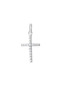 Vivance Damen Ketten-Anhänger "925-Sterling Silber rhodiniert Zirkonia", ONE-SIZE, Silber 925 (Sterlingsilber), 0,8 g, weiß, Silber 925
