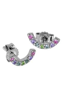 OSTSEE-SCHMUCK Damen Paar Ohrstecker "OSTSEE-SCHMUCK Ohrstecker Brenda Ohrstecker Brenda", 9 x 4mm, Silber 925 (Sterlingsilber), weiß, Silber 925