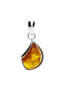 OSTSEE-SCHMUCK Damen Ketten-Anhänger "OSTSEE-SCHMUCK Anhänger Jula 23 mm Anhänger Jula 23 mm", 23 x 11mm, Silber 925 (Sterlingsilber), 1.4 g, weiß,