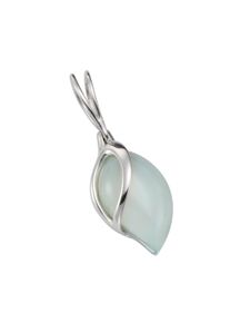 Vivance Damen Ketten-Anhänger "925/- Sterling Silber Aqua-Achat", ONE-SIZE, 8,35 ct, Silber 925 (Sterlingsilber), 2,5 g, weiß, Silber 925