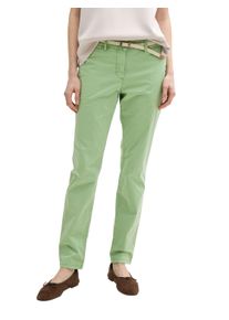 Tom Tailor Damen Chinohose, grün, casual, Gr. 42, unifarben, Obermaterial: 86% Baumwolle, 10% Polyester, 4% Elasthan. Futter: 100% Baumwolle, Hosen,