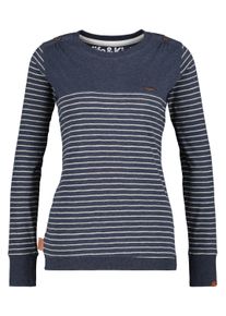 alife and kickin ALIFE & KICKIN Damen Langarmshirt "Damen LeonieAK", blau, Gr. XS, 60% Baumwolle 40% Polyester, Shirts