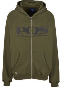 PEQUS Herren Sweatjacke "PEQUS PEQUS Island Defender Zip Hoodie", grün, Gr. L, 100% Baumwolle, Sweatjacken