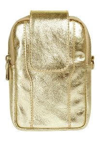 Samantha Look Damen Umhängetasche, gold, Leder, unifarben, Taschen, echt Leder, Made in Italy