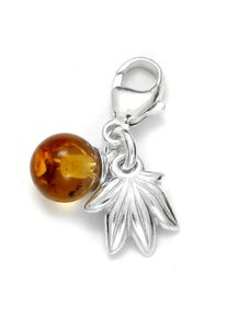 OSTSEE-SCHMUCK Damen Ketten-Anhänger "OSTSEE-SCHMUCK Charm-Einhänger Frucht Charm-Einhänger Frucht", 18 x 7mm, Silber 925 (Sterlingsilber), 1.0 g,