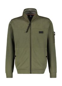 Lerros Herren Sweatjacke "Lerros Sweatjacke in weicher Qualität", grün, Gr. S, Baumwolle, Sweatjacken