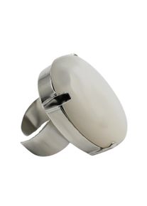 Damen Fingerring "Triest", Resin, weiß, Collezione Alessandro, Resin, Fingerringe