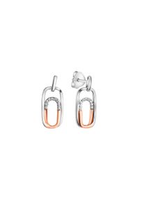 Vivance Damen Paar Ohrhänger "925-Sterling Silber rhodiniert (teil) Zirkonia", ONE-SIZE, Silber 925 (Sterlingsilber), weiß, Silber 925