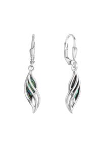 Vivance Damen Paar Ohrhänger "925-Sterling Silber rhodiniert Abalone", ONE-SIZE, Silber 925 (Sterlingsilber), weiß, Silber 925 (Sterlingsilber),