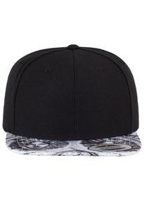 Flexfit Damen Flex Cap "Flexfit Unisex Sun King Snapback", schwarz-weiß, casual, unifarben, 80% Acryl, 20% Wolle, Caps