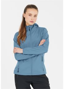 WHISTLER Damen Softshelljacke "Luango", blau, casual, Gr. 48, unifarben, 100% Polyester, Jacken, mit wind- und wasserdichter Eigenschaft