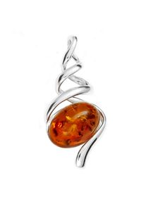 OSTSEE-SCHMUCK Damen Ketten-Anhänger "OSTSEE-SCHMUCK Anhänger Noemi Anhänger Noemi", 35 x 15mm, Silber 925 (Sterlingsilber), 2.8 g, weiß, Silber 925