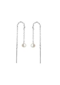 Vivance Damen Paar Ohrhänger "925/- Sterling Silber rhodiniert", ONE-SIZE, Silber 925 (Sterlingsilber), weiß, Silber 925 (Sterlingsilber), Ohrringe