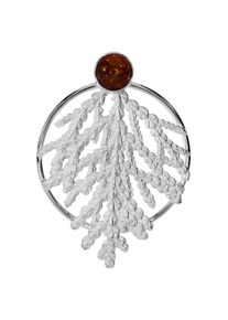 OSTSEE-SCHMUCK Damen Ketten-Anhänger "OSTSEE-SCHMUCK Anhänger Gleiter Lebensbaum-Julia's Garten", 49 x 35mm, Silber 925 (Sterlingsilber), 7.2 g,