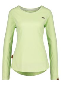 alife and kickin ALIFE & KICKIN Damen Langarmshirt "Damen LeaAK A", grün, Gr. XS, 60% Baumwolle 40% Polyester, Shirts