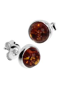 OSTSEE-SCHMUCK Damen Paar Ohrstecker "OSTSEE-SCHMUCK Ohrstecker Classic 6 mm Ohrstecker Classic 6 mm", 7mm rund, Silber 925 (Sterlingsilber), weiß,