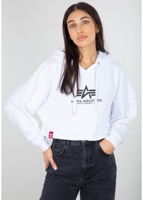 Damen Hoodie "Alpha Industries Women - Hoodies Basic Hoodie COS Women", weiß, Gr. S, Alpha Industries, Obermaterial: 80% Baumwolle, 20% Polyester,
