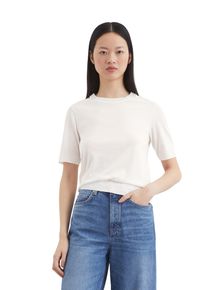 Marc O'Polo MARC O'POLO Damen T-Shirt "aus TENCEL Lyocell-Baumwolle-Mix", weiß, Basic, Gr. XXL, unifarben, Obermaterial: 67% Lyocell, 33% Baumwolle, Shirts