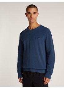 Tommy Hilfiger Herren Rundhalspullover "ESSENTIAL STRUCTURE CREW NECK", grün, casual, Gr. XXXL, Strick, Obermaterial: 100% Baumwolle, Pullover, mit