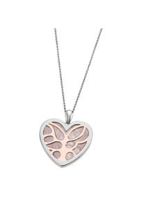 Goldmaid Damen Kette mit Anhänger "925 Sterling Silber Herz Glasstein rosa", 45cm, Silber 925 (Sterlingsilber), L: 45cm B: 31.0mm, weiß, Silber 925