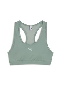 Puma Damen Sport-BH "4KEEPS BH Damen", Gr. XXS, grün, Obermaterial: 15% Elasthan, 85% Polyester; Innenfläche der Vorderseite: 94% Polyester, 6%
