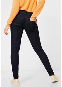 Street One Damen Slim-fit-Jeans, blau, casual, Gr. 26, unifarben, Jeans, 63% Baumwolle, 23% Polyester, 12% Viskose, 2% Elasthan, Jeans, 4-Pocket Style