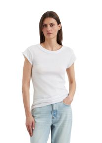 Marc O'Polo MARC O'POLO Damen T-Shirt "aus Organic Cotton", weiß, Basic, Gr. XXL, unifarben, Obermaterial: 100% Baumwolle, Shirts