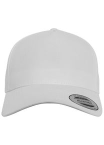 Flexfit Damen Flex Cap "Flexfit Accessoires 5-Panel Curved Classic Snapback", weiß, casual, unifarben, 100% Baumwolle, Caps