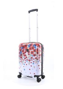 Saxoline Koffer "Blessing", weiß, Polyester, Koffer, mit arretierbarem Aluminium-Trolleysystem