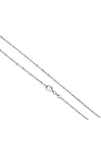 Vivance Damen Collierkettchen "925/- Sterling Silber weiß Würfelelemente 50 cm", 50cm, Silber 925 (Sterlingsilber), L: 50cm B: 1.5mm, weiß, Silber