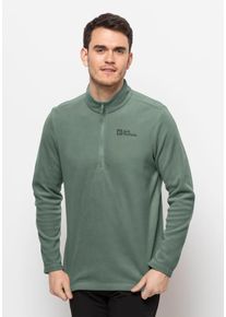 Jack Wolfskin Herren Stehkragenpullover "TAUNUS HZ M", grün, Gr. M, OBERSTOFF: 100% POLYESTER, Pullover