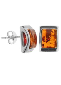 OSTSEE-SCHMUCK Damen Paar Ohrstecker "OSTSEE-SCHMUCK Ohrstecker Astrid 9x6 Ohrstecker Astrid 9x6", 12 x 9mm, Silber 925 (Sterlingsilber), weiß,
