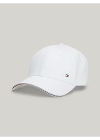 Tommy Hilfiger Damen Baseball Cap "TH CORPORATE COTTON 6 PANEL CAP", weiß, Basic, unifarben, Twill, Baumwolle, Caps, mit dezentem Logo-Pin über dem