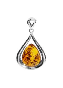 OSTSEE-SCHMUCK Damen Ketten-Anhänger "OSTSEE-SCHMUCK Anhänger Nicoletta Anhänger Nicoletta", 36 x 20mm, Silber 925 (Sterlingsilber), 3.9 g, weiß,