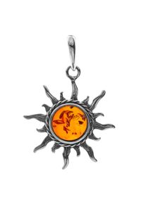 OSTSEE-SCHMUCK Damen Ketten-Anhänger "OSTSEE-SCHMUCK Anhänger Sonne 26 mm Anhänger Sonne 26 mm", 38 x 24mm, Silber 925 (Sterlingsilber), 3.1 g, weiß,