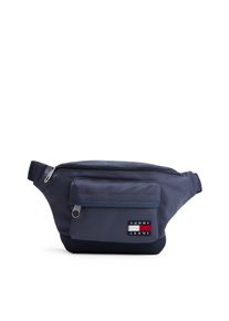 Tommy Jeans Damen Bauchtasche "TJM ESS DAILY BUMBAG", blau, Textil, Lederimitat, unifarben mit Farbeinsatz, Taschen, Men Crossbody, Minibag mit zwei